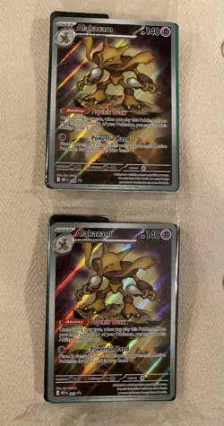 2 Sealed Alakazam Mega Evolution Promo Cards - Black Star Promo 009 - Image 1
