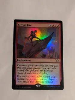City on Fire March of the Machine Foil NM!!! - Image 1