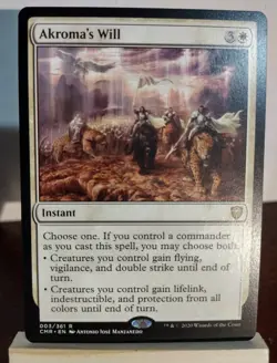MTG Akroma's Will Commander Legends LP X1 Magic The Gathering - Image 1