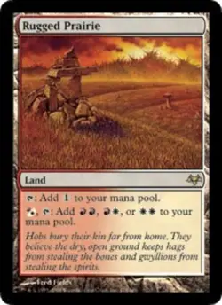 1x Rugged Prairie Moderate Play MTG Magic - Kid Icarus - - Image 1