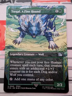 Torgal, A Fine Hound (Borderless) Regular - NM #345 MTG FIN - Image 1
