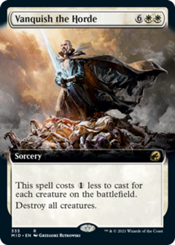 1 x Vanquish the Horde - Extended Art - Innistrad: Midnight Hunt - NM-Mint - MTG - Image 1