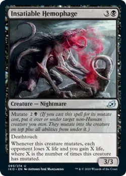 1x Insatiable Hemophage - Ikoria: Lair of Behemoths - Near Mint, English - MTG! - Image 1