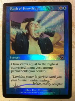 Foil Rush of Knowledge - Scourge - Magic: The Gathering - Image 1