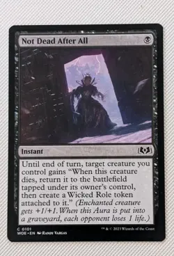 MTG WILDS OF ELDRAINE Common NOT DEAD AFTER ALL NM - Image 1