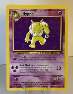 Pokemon TCG Hypno 23/62 Non-Holo Fossil Vintage 1999 WOTC NM ⭐ Super Clean ⭐ - Image 1