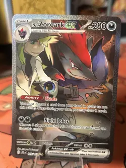 Pokemon TCG N's Zoroark EX Holo Card 185/159 Sv09: Journey Together - Image 1