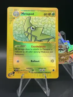 Pokemon TCG Metapod Reverse Holo #87/165 Expedition E-Reader Series - Image 1