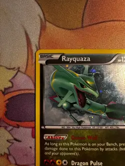Pokemon Rayquaza XY64 Black Star Promo Holo HD Swirl Near Mint - Image 2