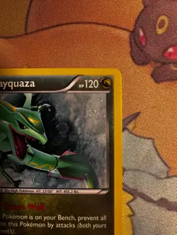 Pokemon Rayquaza XY64 Black Star Promo Holo HD Swirl Near Mint - Image 3