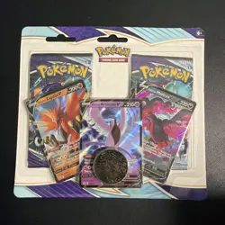 Pokemon Chilling Reign 2 Pack Blister Galarian Zapdos V, Articuno V, Moltres V - Image 1
