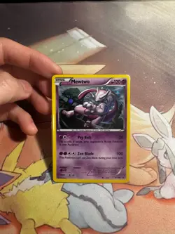 Pokemon Mewtwo XY100 Black Star Promo HD SWIRL Near Mint - Image 1