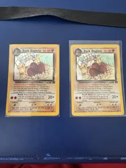 Lot of 2 Dark Dugtrio! Team Rock Rocket! Holo Rare Pokemon TCG - Image 1