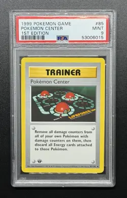 Pokemon Center Base Set Shadowless 1st Edition #85 PSA 9 Mint - Image 1