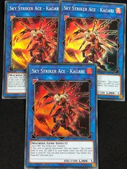 YUGIOH SKY STRIKER ACE KAGARI DASA-EN027 1ST SUPER X3 (NM) - Image 1