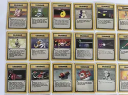 Complete Pokemon Base Set Trainer And Energy Set # 70-102/102 Total 33 Cards - Image 2