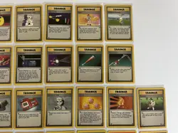 Complete Pokemon Base Set Trainer And Energy Set # 70-102/102 Total 33 Cards - Image 3