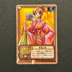 M424 Nami in Kimono Japanese One Piece Vintage TV Anime Scene Card - Image 1
