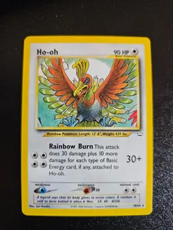 Ho-oh 18/64 Rare Non-Holo Neo Revelation Set Pokemon Card LP - Image 1
