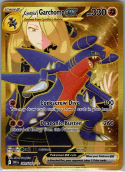 Cynthia's Garchomp ex 241/182 SV10: Destined Rivals - Pokemon Card - NM - Image 1