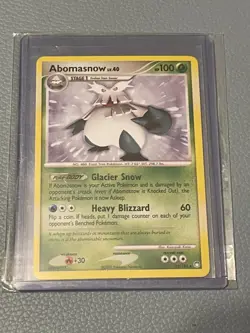 Abomasnow 19/123 - Non-Holo Rare Mysterious Treasures NM NP 2007 Pokemon Card - Image 1