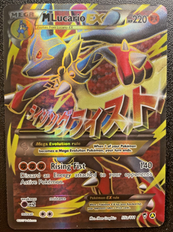 M Lucario EX 055a/111 Alternate Art Promos Mega Evolution Pokemon Card - Image 1