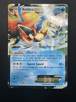 Keldeo EX 45/113 Legendary Treasures Holo 2013 Pokemon Card LP - Image 1