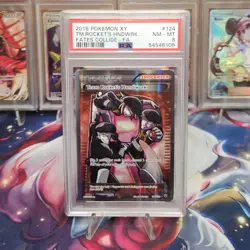 PSA 8 Team Rocket’s Handiwork 124 Fates Collide Full Art Pokemon TCG Graded Card - Image 1