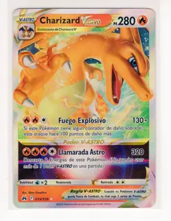 ~ESP~ SPANISH Charizard V ASTRO 019 Crown Zenith Pokemon Card (LB3) - Image 1