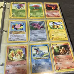 Pokemon Collection Binder Vintage Lot of Cards Holo Rare WoTC E-Reader Etc - Image 1