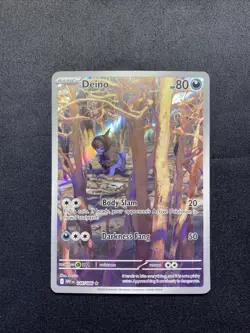 Pokemon Deino White Flare Holo Full Art Card 146/086 TCG Near Mint - Image 1