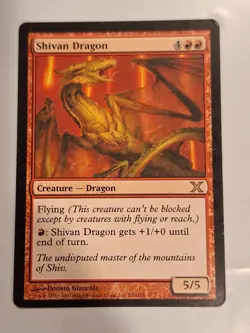 Shivan Dragon - Tenth Edition Core Set - Magic the Gathering MTG Nice! - Image 1