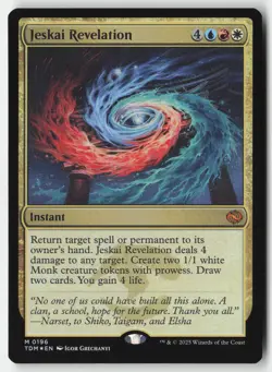 MTG - Jeskai Revelation FOIL M Tarkir: Dragonstorm 196 LP-NM - Image 1