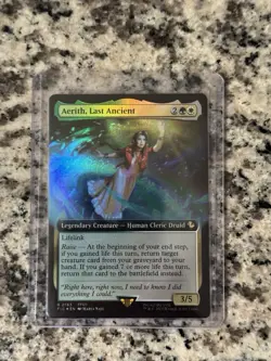 Aerith, Last Ancient #163 Extended Art FOIL Final Fantasy Magic The Gathering - Image 1