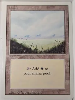 Plains (A) - Revised Edition Core Set - Magic the Gathering MTG Nice! - Image 1