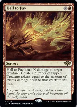 Hell to Pay FOIL Outlaws of Thunder Junction Magic MTG NM - Image 1