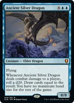 MTG Foil - Ancient Silver Dragon - 56 / NM / English - Image 1