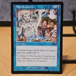 MTG Miscalculation Urza's Legacy Set #36 Regular Common NM Fresh Pull No Play - Image 1