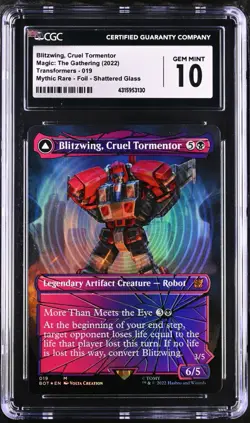 Blitzwing, Cruel Tormentor (CGC GEM MINT 10) Shattered Glass MTG UB:Transformers - Image 1