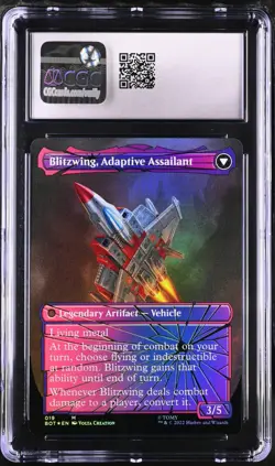 Blitzwing, Cruel Tormentor (CGC GEM MINT 10) Shattered Glass MTG UB:Transformers - Image 2