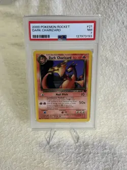 Pokemon Team Rocket Dark Charizard #21 PSA 7 Fresh Cert - Image 1