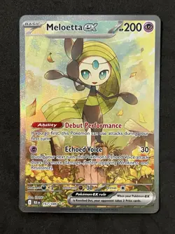Meloetta ex Special Illustration Rare 167/086 Pokemon Black Bolt English SIR - Image 1