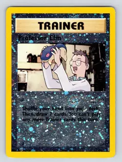 Professor Elm 3 BEST | WotC Promo | REVERSE HOLO | Vintage Pokemon MP - Image 1