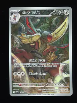 Kingambit #130 - Pokemon Scarlet & Violet Illustration Collection Promo - NM - Image 1