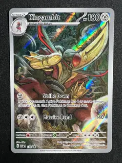 Kingambit #130 - Pokemon Scarlet & Violet Illustration Collection Promo - NM - Image 3