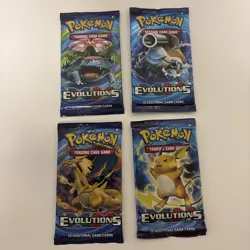 Pokemon XY Evolutions Booster Pack Art Set Of 4 - Image 1