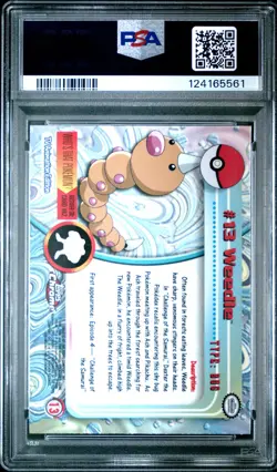 2000 TOPPS CHROME POKEMON T.V. #13 WEEDLE PSA 10 - Image 2