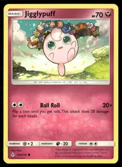 2019 Sun & Moon - Unbroken Bonds Jigglypuff Basic/Common #134 - Image 1