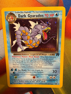 Dark Gyrados Pokemon TCG Rocket Prerelease Holo Promo | LP/VG - Image 1