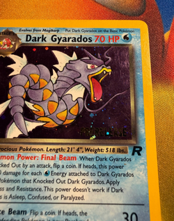 Dark Gyrados Pokemon TCG Rocket Prerelease Holo Promo | LP/VG - Image 2